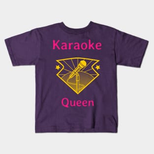 Karaoke Queen Kids T-Shirt